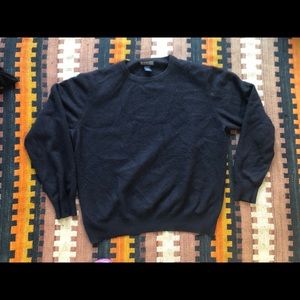 Lands End Women’s Cashmere Sweater Blue Large